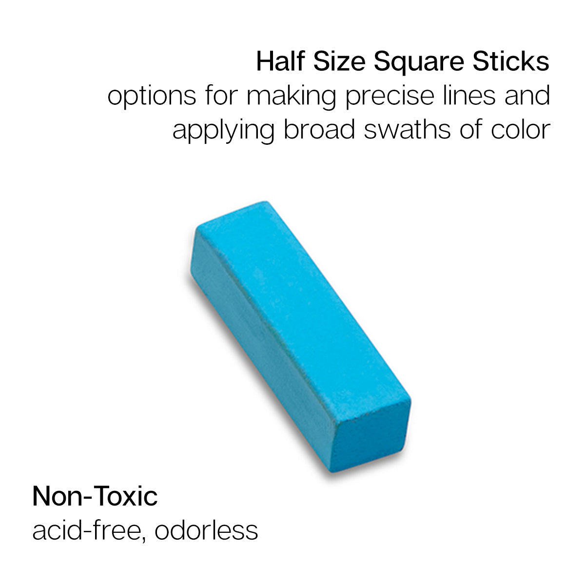Soft Square Pastels Half Sticks 50-Piece Set