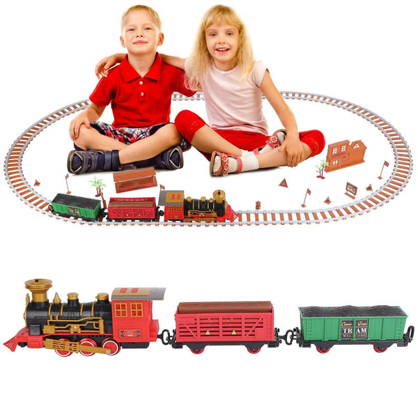 193-Piece Electric Steam Locomotive Christmas Train Set