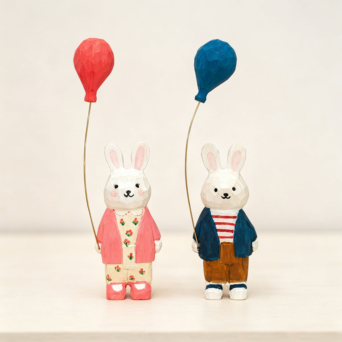 DIY Wooden Bunny Balloon Painting Kit Craft
