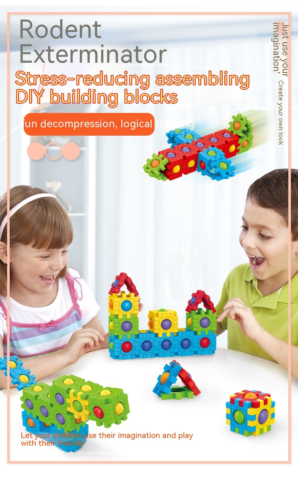 3D Building Blocks Puzzle Model Educational Toy