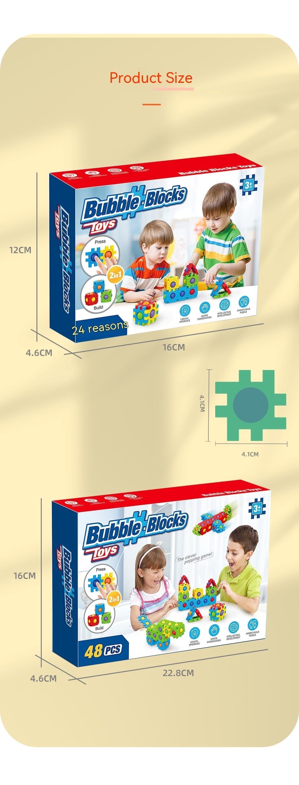 3D Building Blocks Puzzle Model Educational Toy