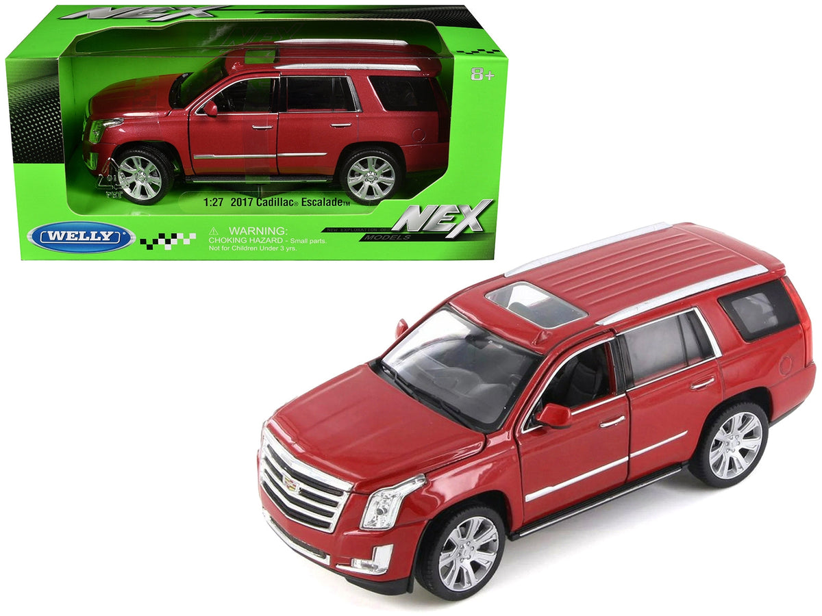 2017 Cadillac Escalade Red Metallic Diecast Model