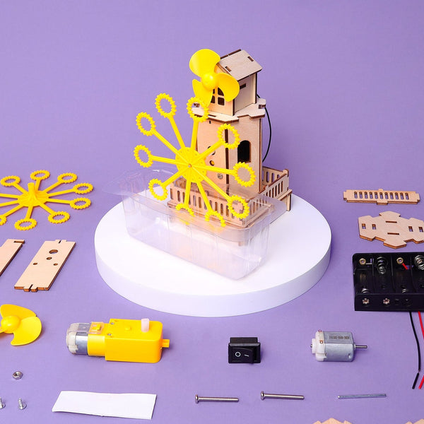 DIY Bubble Machine Kit Educational STEM Toy Kids