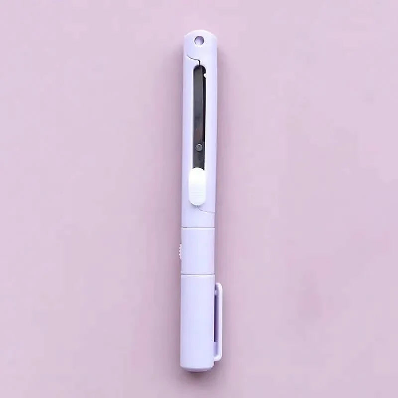 3-Pack 2-In-1 Pen Style Scissors Paper Cutter