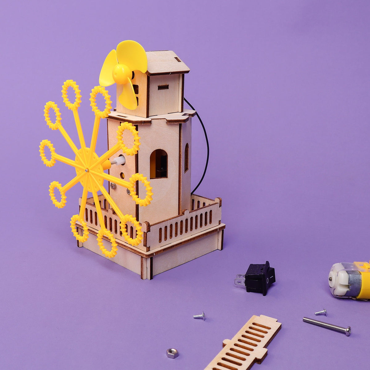DIY Bubble Machine Kit Educational STEM Toy Kids