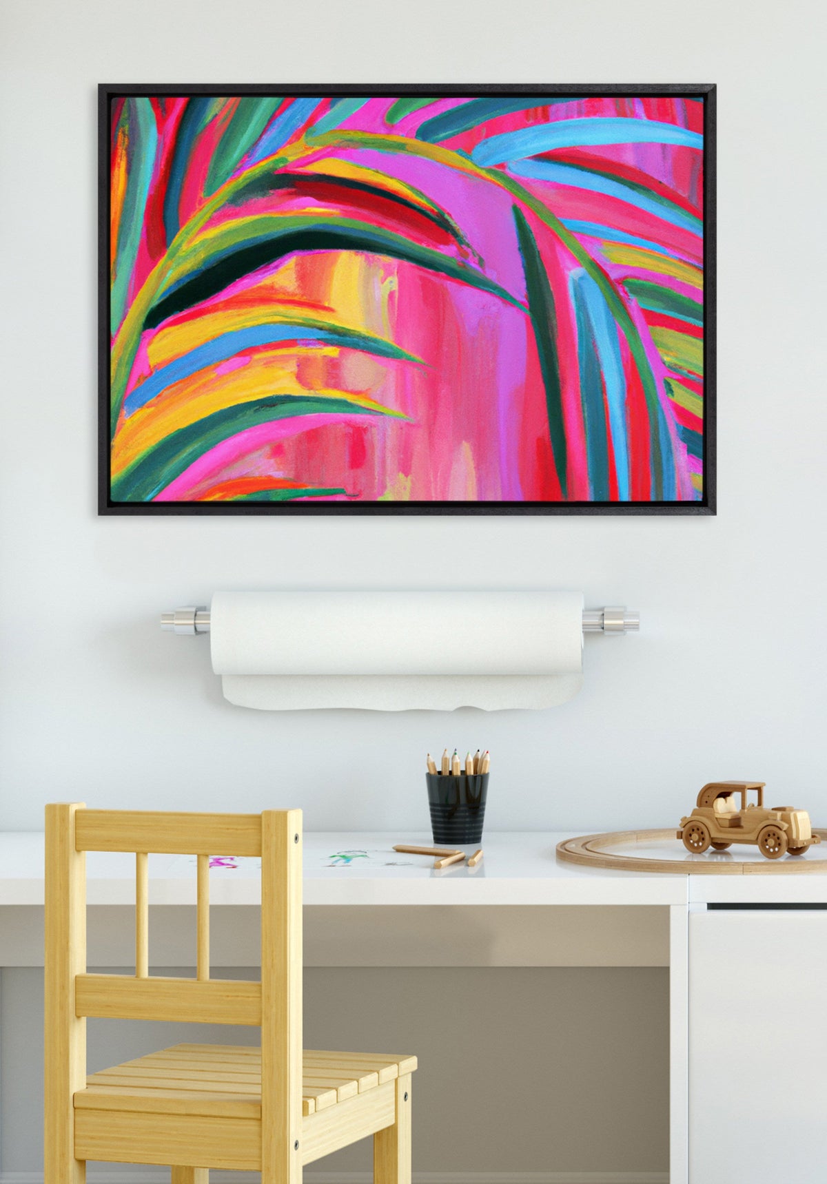 Sylvie Blank Framed Canvas 23x33 Inch Painting