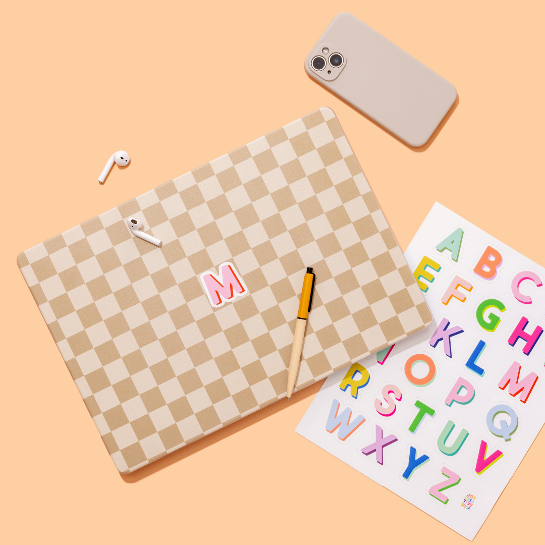 Bright Vinyl Alphabet Stickers A Through Z