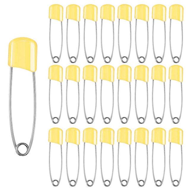 50-Piece Baby Safety Pins Plastic Head Sewing