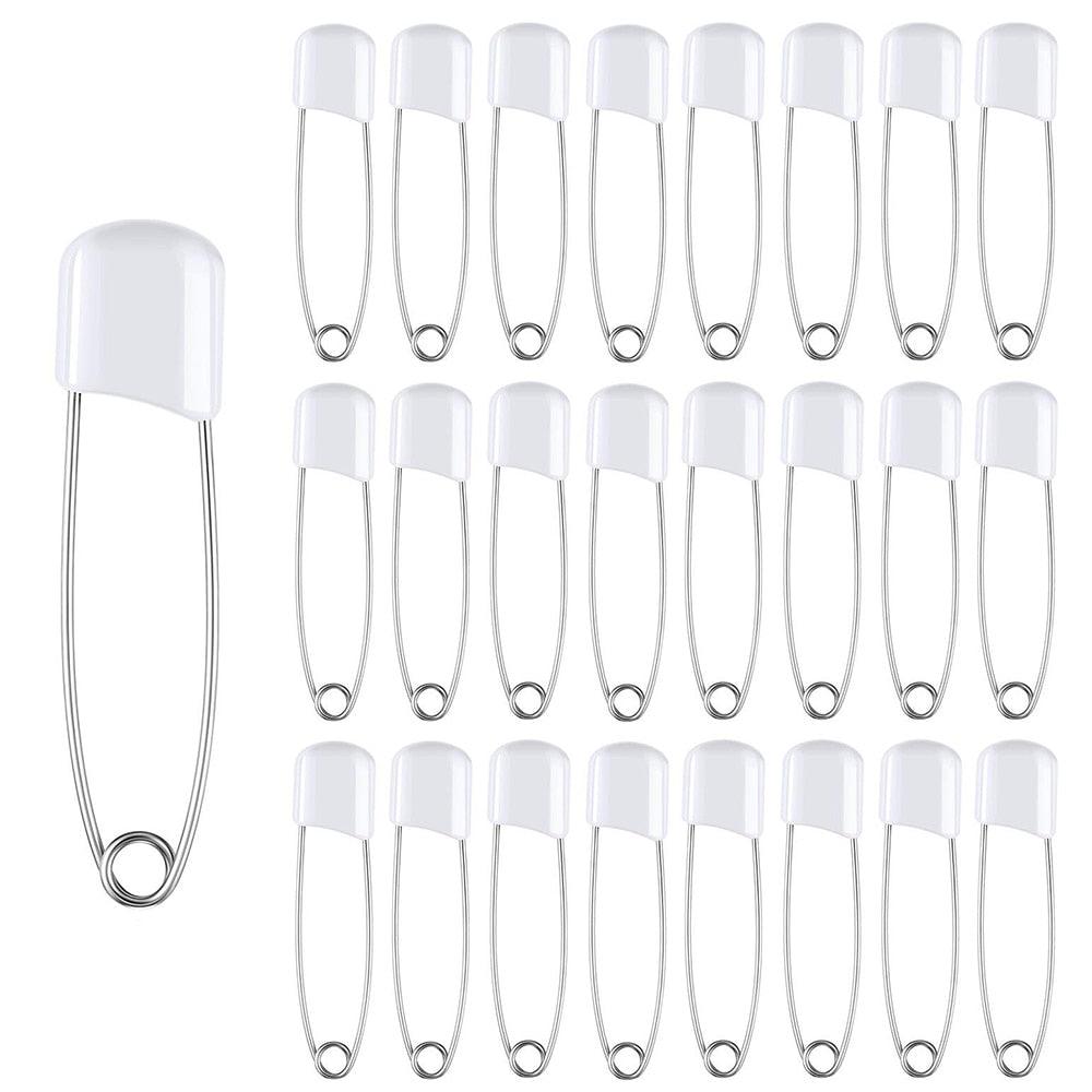 50-Piece Baby Safety Pins Plastic Head Sewing