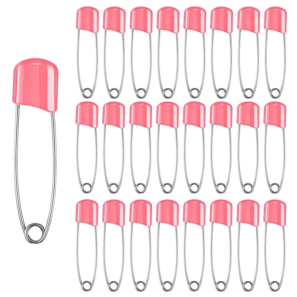 50-Piece Baby Safety Pins Plastic Head Sewing