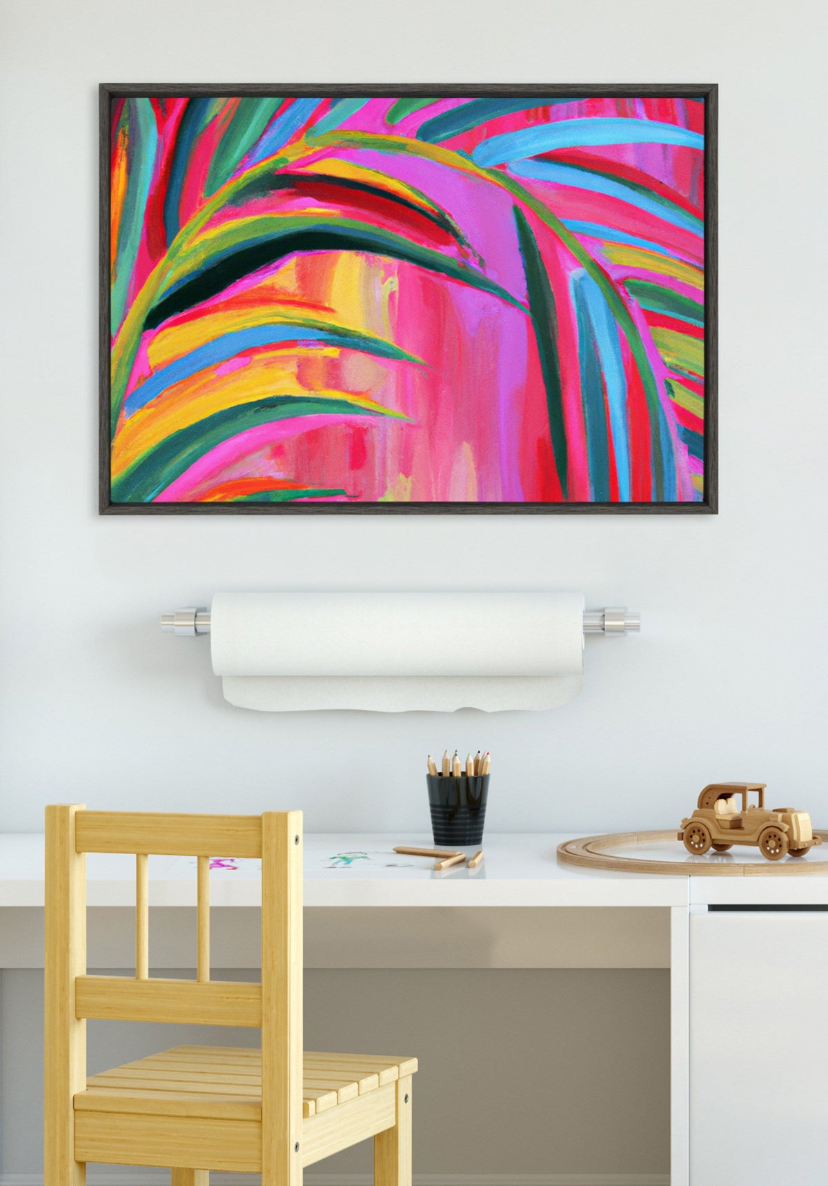 Sylvie Blank Framed Canvas 23x33 Inch Painting