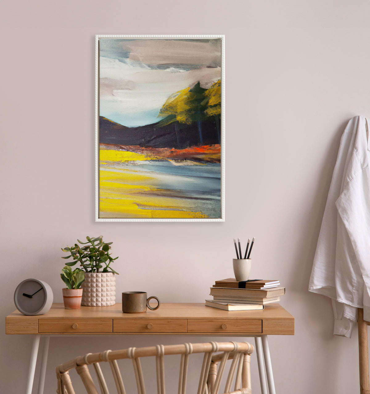 Sylvie Blank Framed Canvas 23x33 Inch Painting