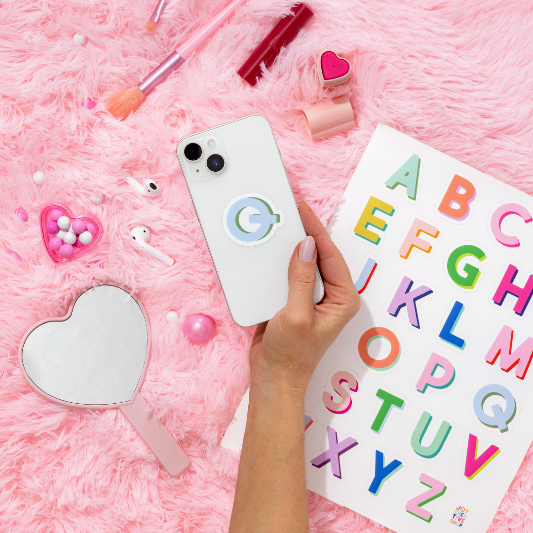 Bright Vinyl Alphabet Stickers A Through Z