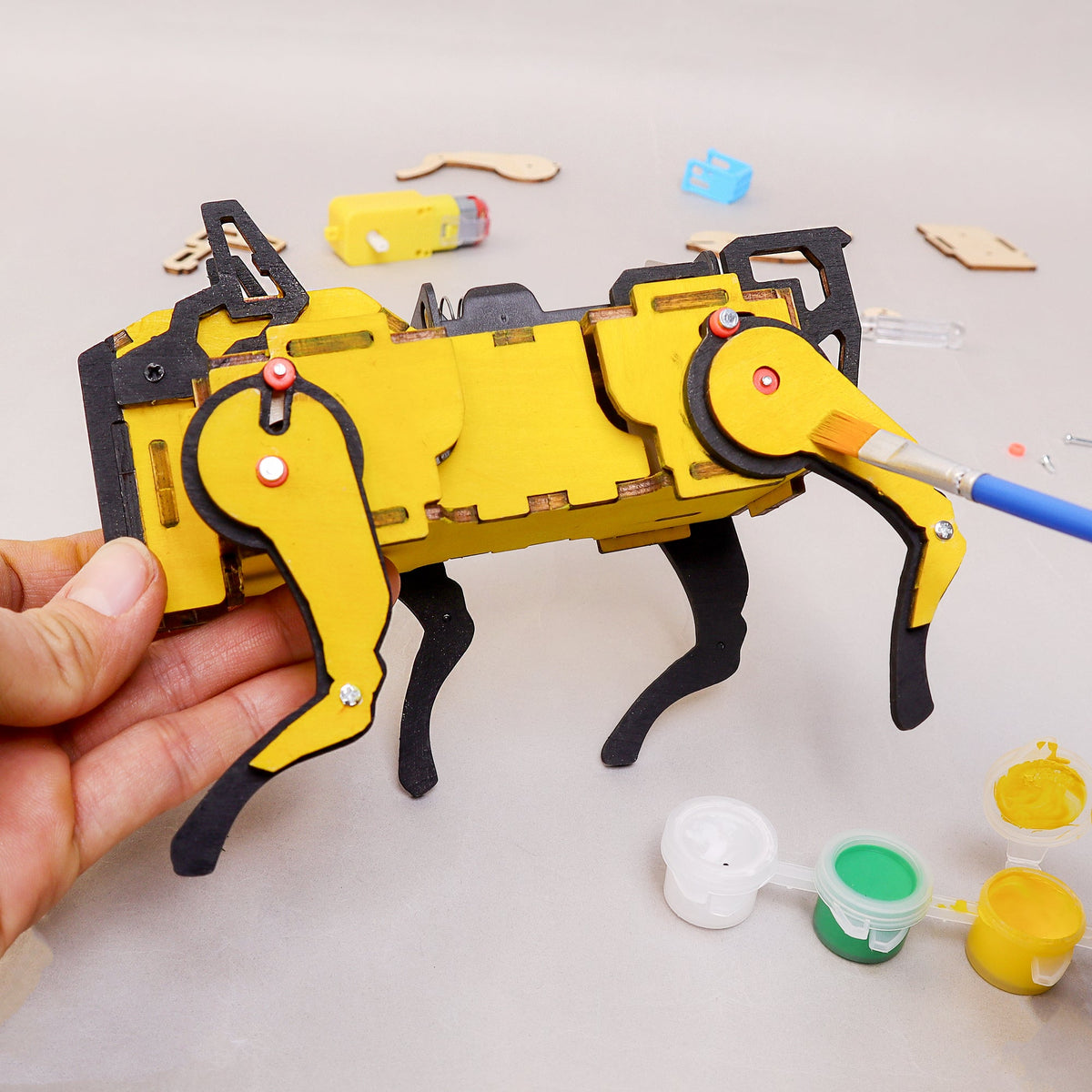 Robot Dog STEM Kit Sound Activated DIY Toy