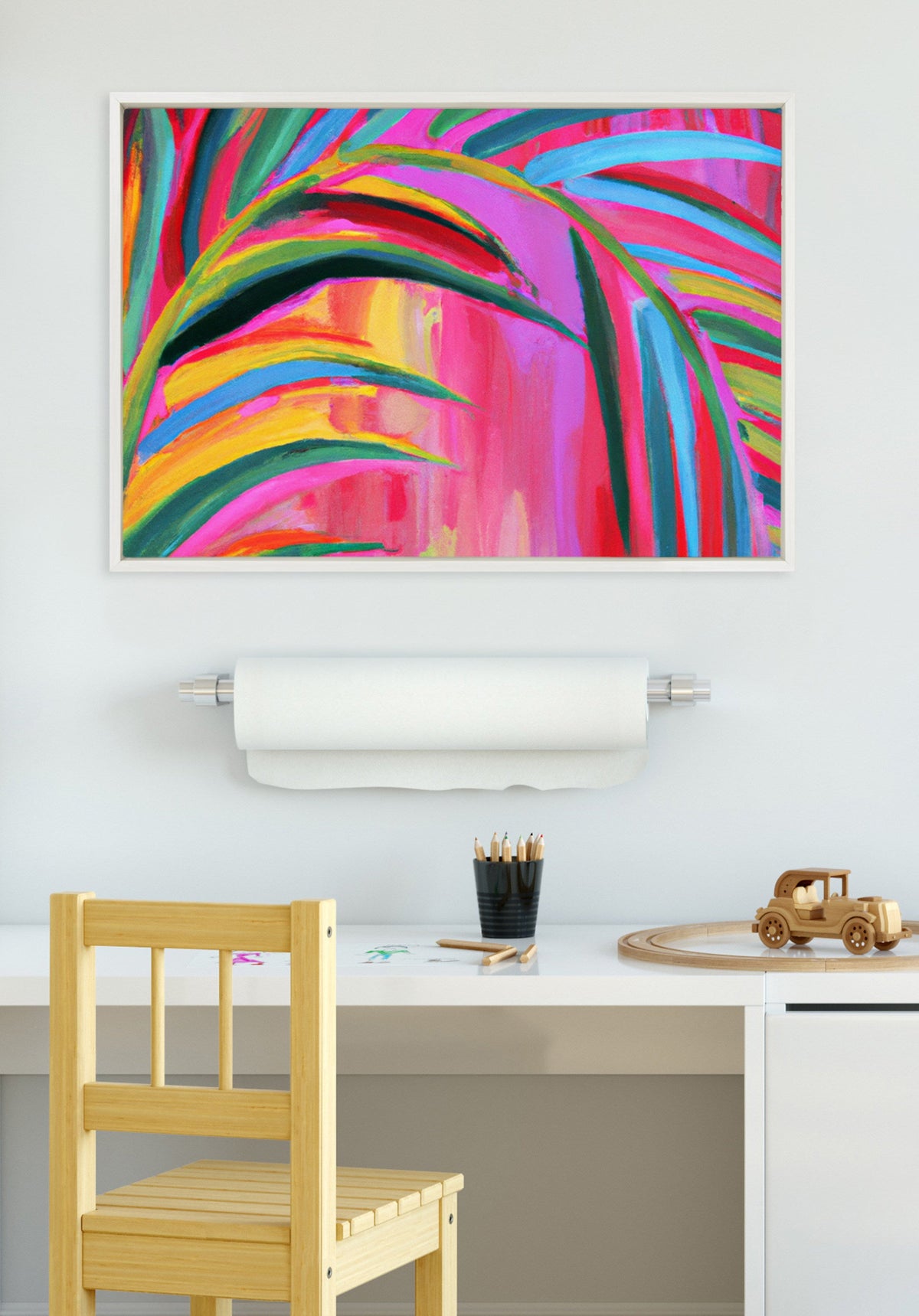 Sylvie Blank Framed Canvas 23x33 Inch Painting