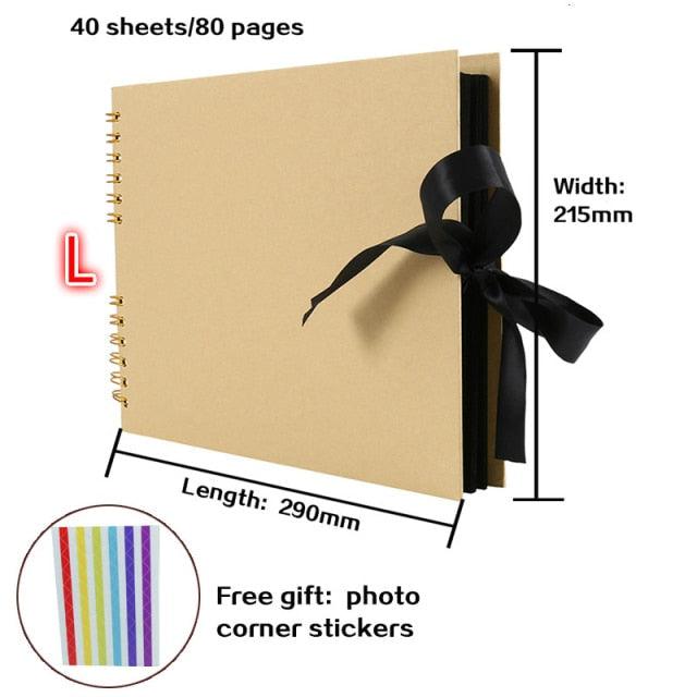 60/80-Page Photo Album Scrapbook Memory Craft Album