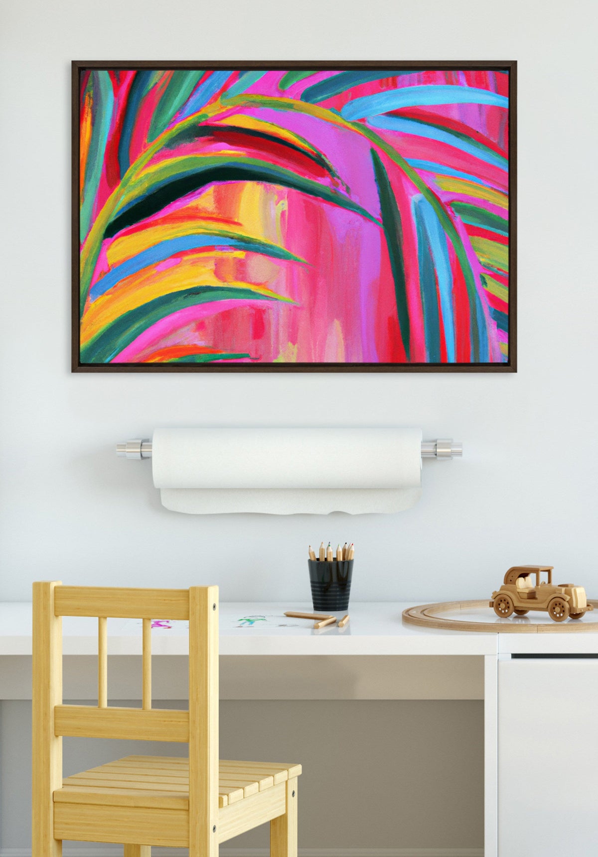 Sylvie Blank Framed Canvas 23x33 Inch Painting