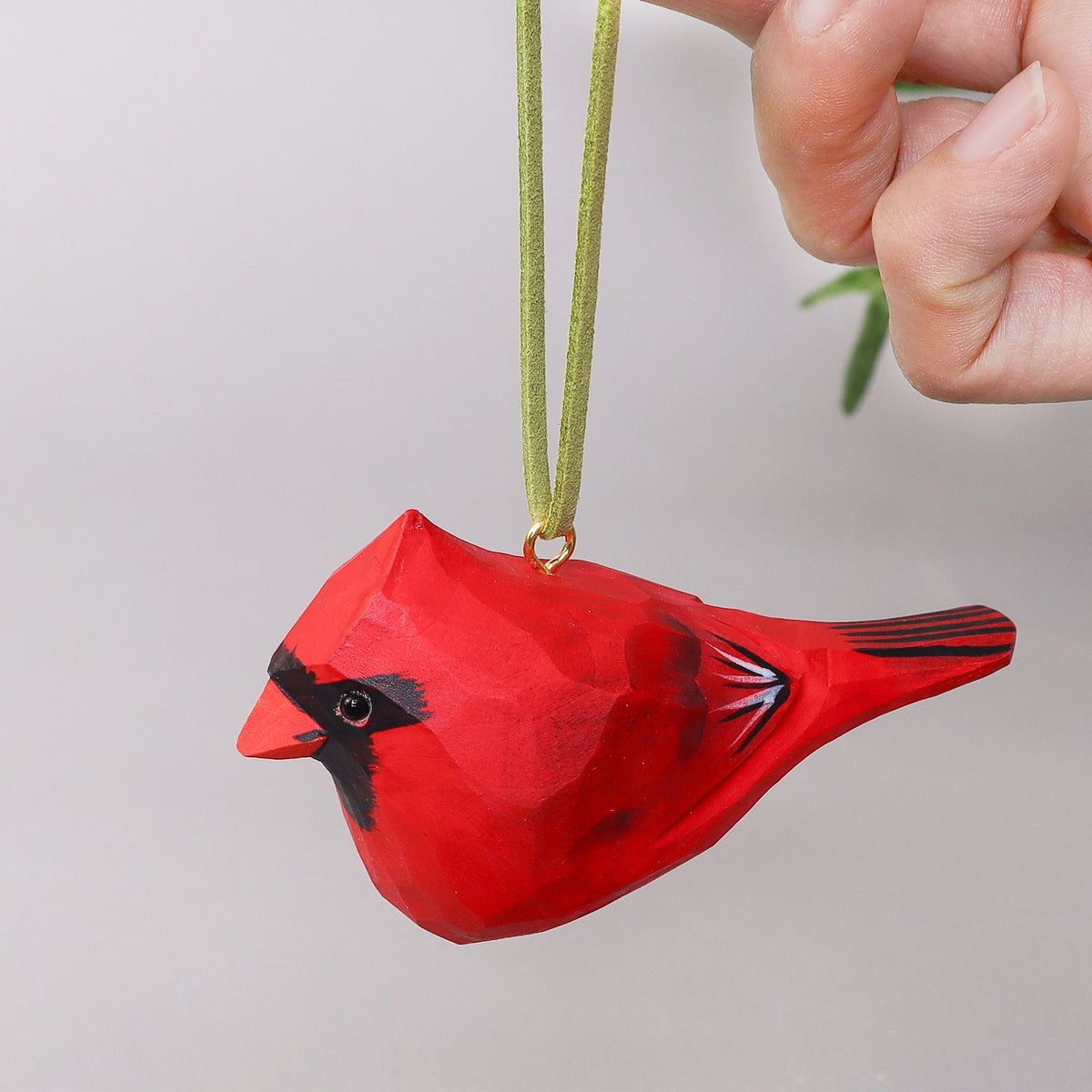 Hand-Carved Cardinal Bird DIY Painting Kit Decor