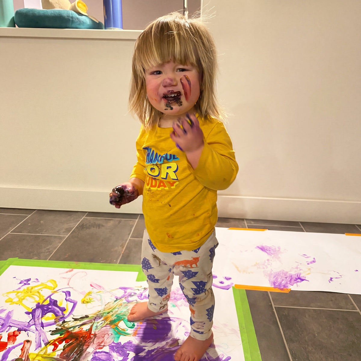Non-Toxic Long-Lasting Shelf Stable Finger Paint