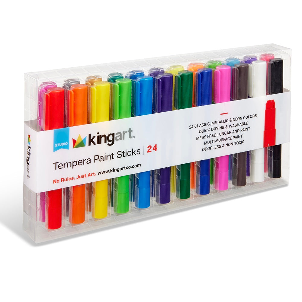 Tempera Paint Sticks 24 Colors For Creative Art