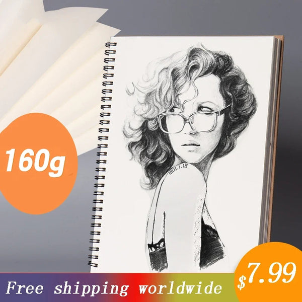Black Paper Sketchbook For Painting Drawing Graffiti