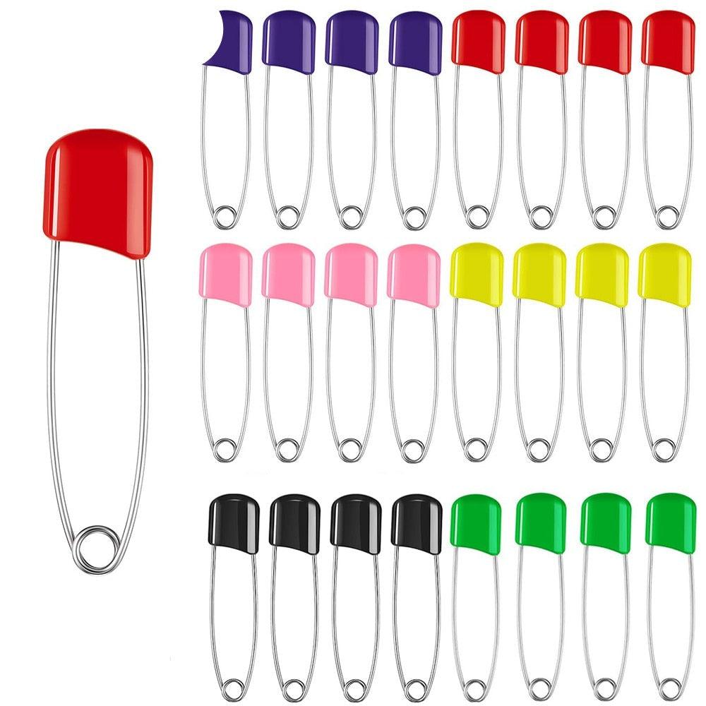 50-Piece Baby Safety Pins Plastic Head Sewing
