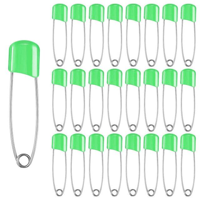 50-Piece Baby Safety Pins Plastic Head Sewing