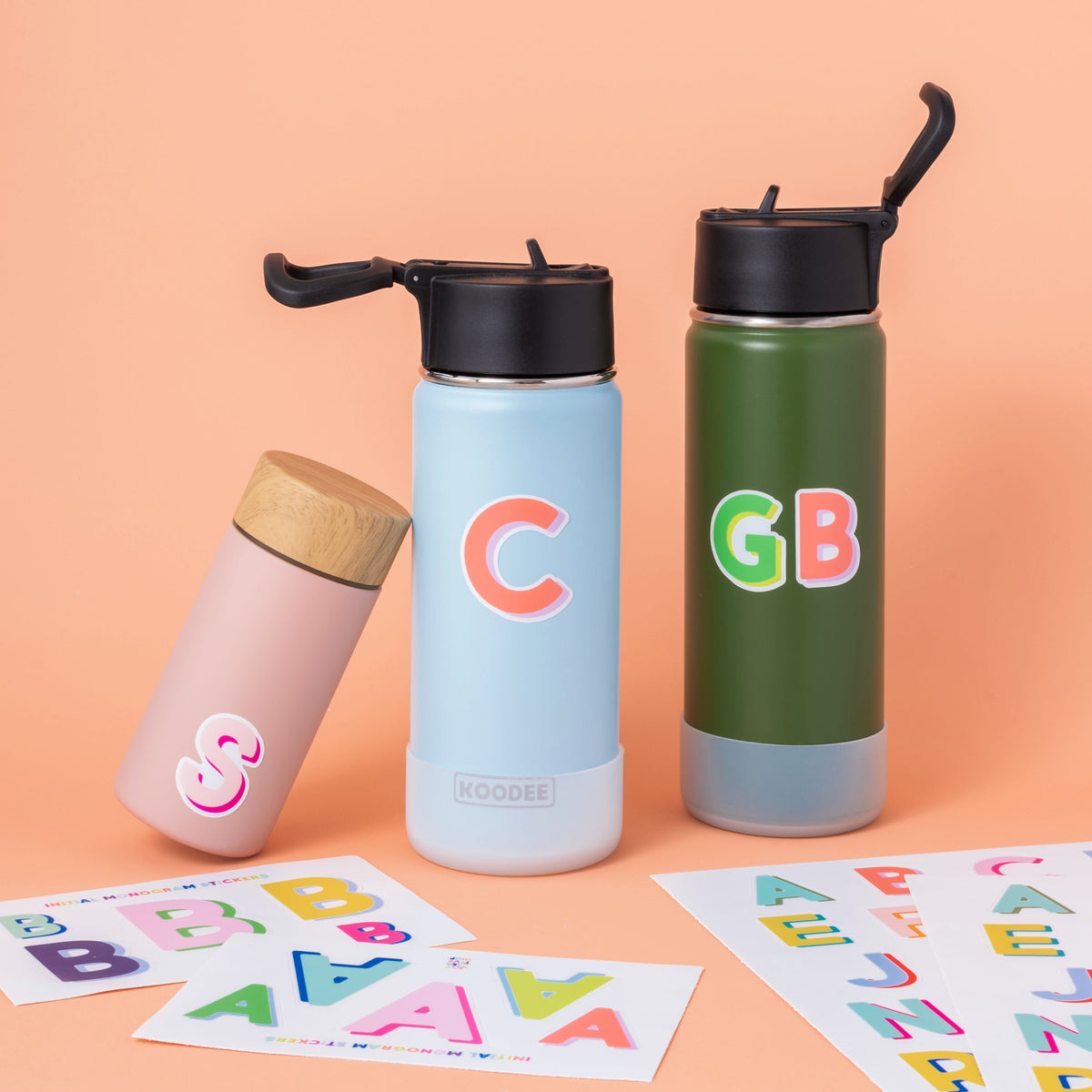 Bright Vinyl Alphabet Stickers A Through Z