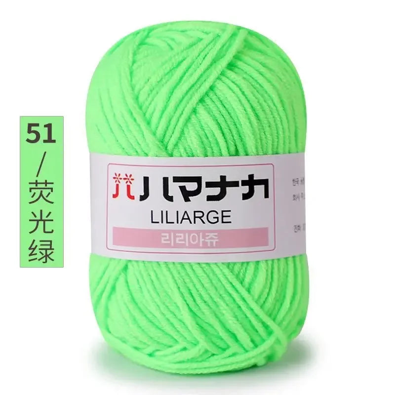 Soft Cotton Velvet Baby Knitting Crochet Yarn