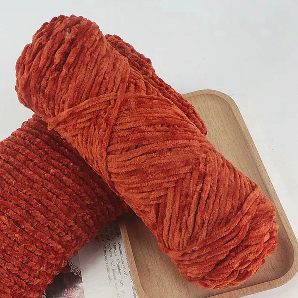 95g Chenille Soft Velvet Yarn For Crochet
