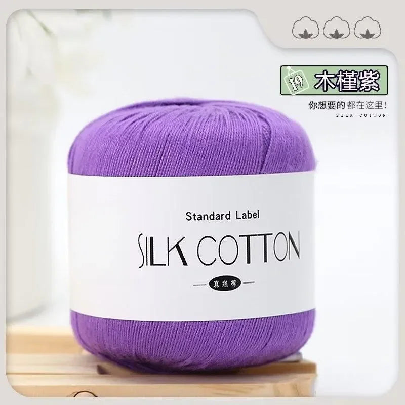 50g Silk Lace Cotton Milk Crochet Yarn
