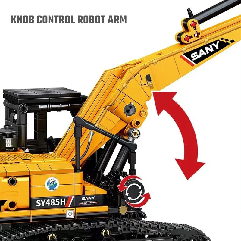 1022-Piece Excavator Construction Building Set