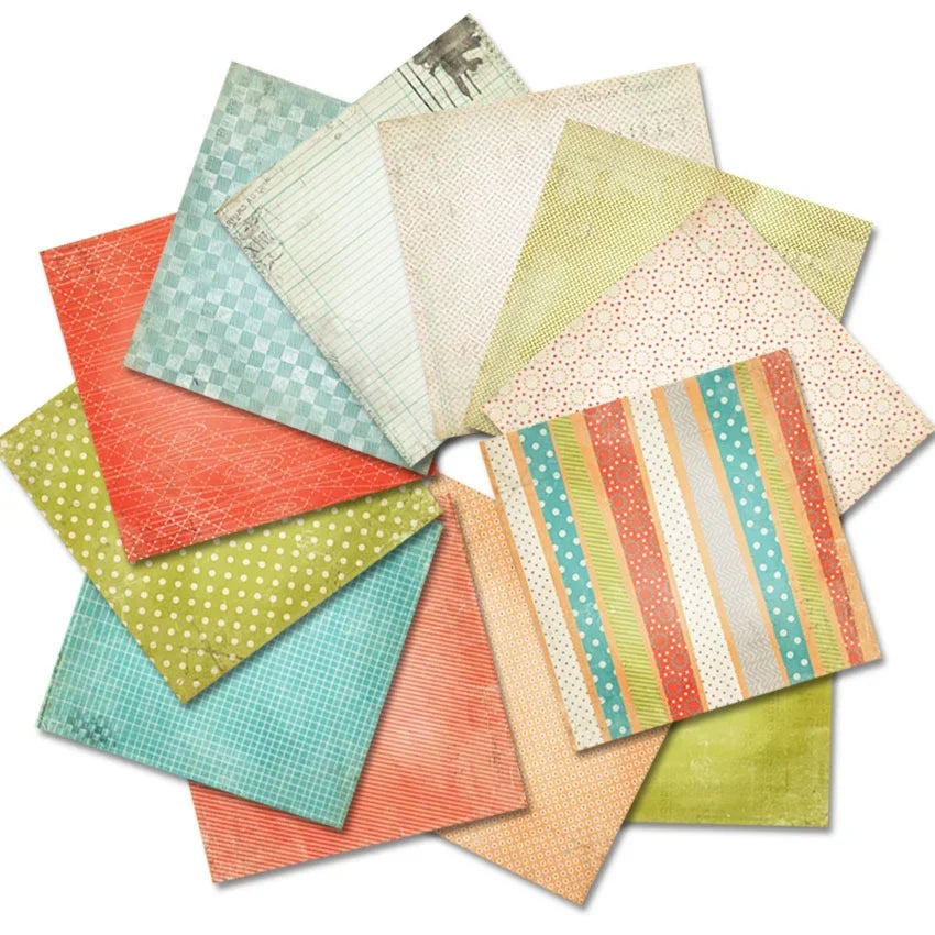 24-Sheet Double Sided Scrapbooking Craft Paper Set