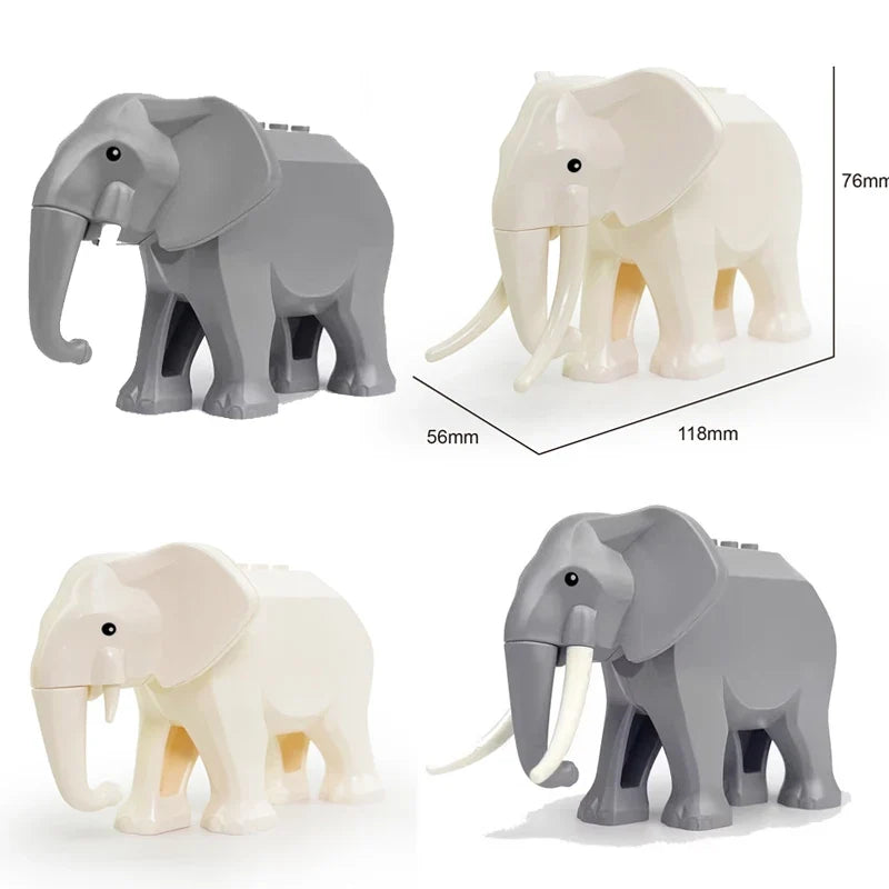 Farm Zoo Animal Building Blocks Educational Set