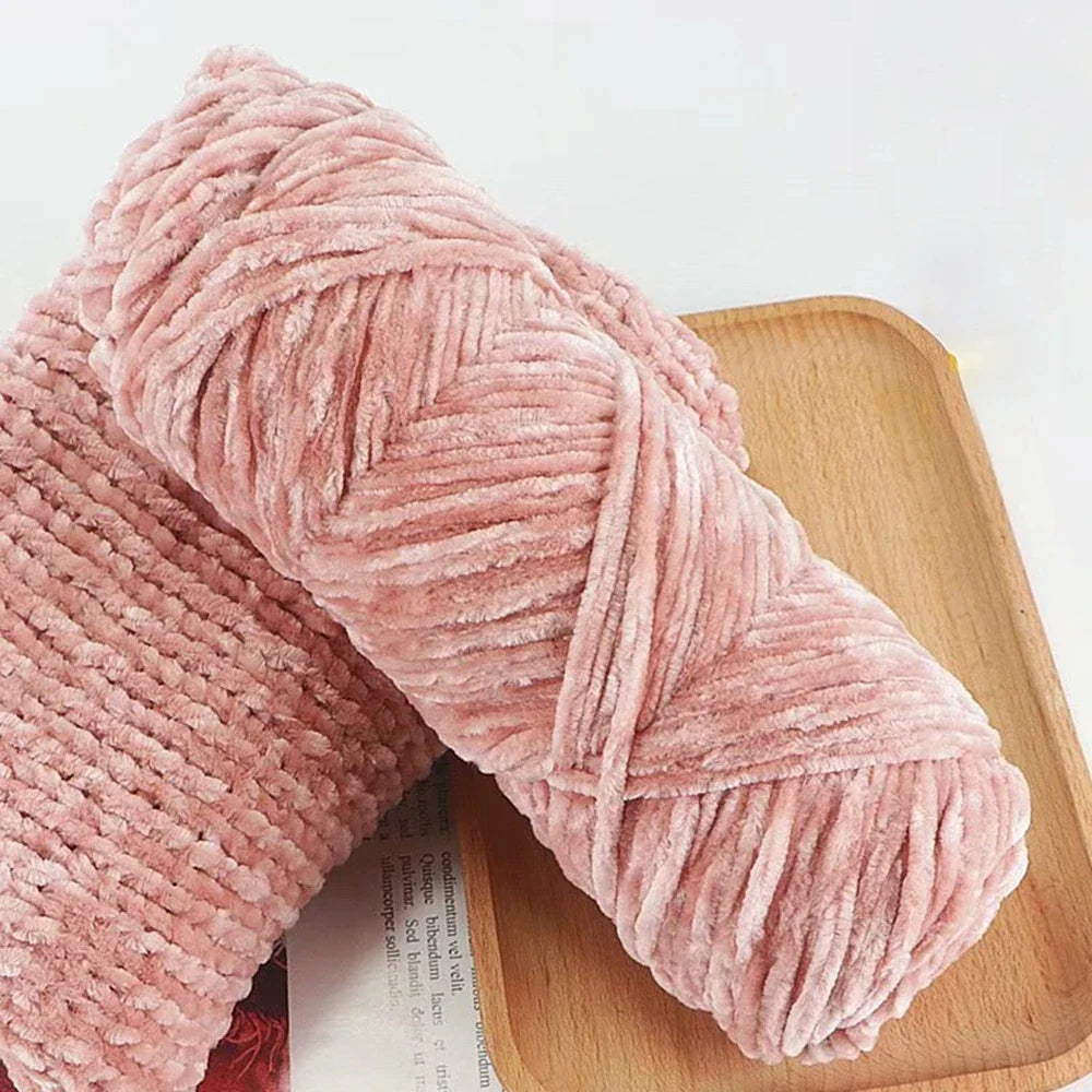 95g Chenille Soft Velvet Yarn For Crochet