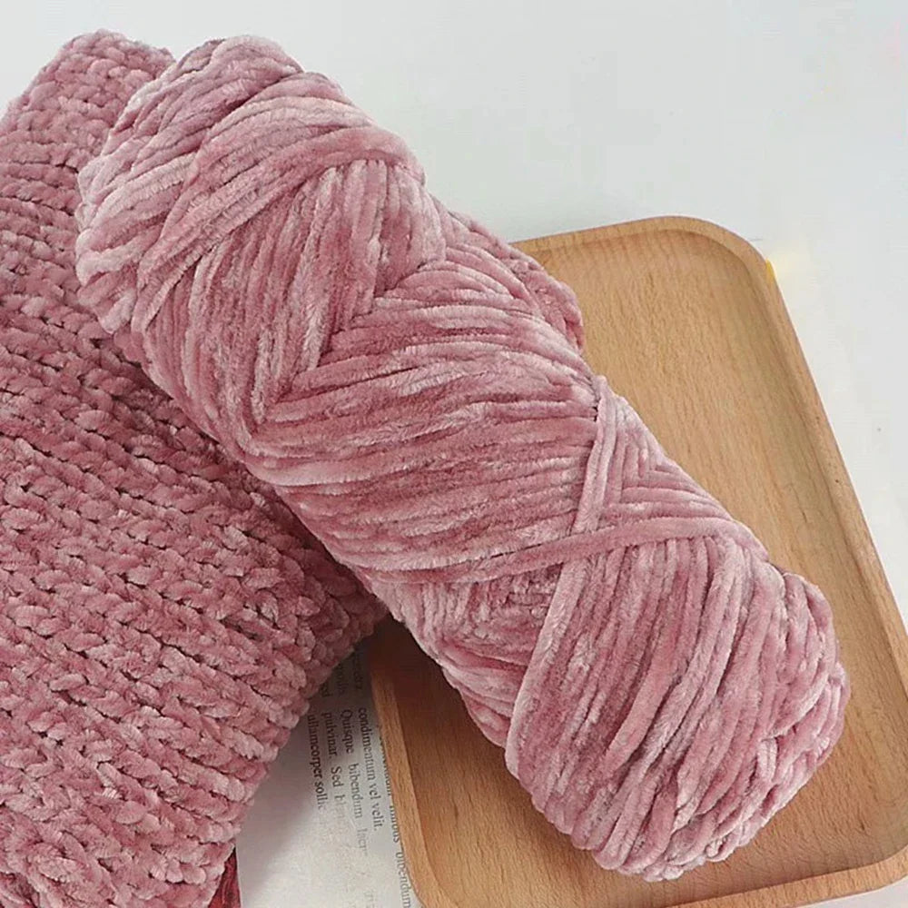 95g Chenille Soft Velvet Yarn For Crochet