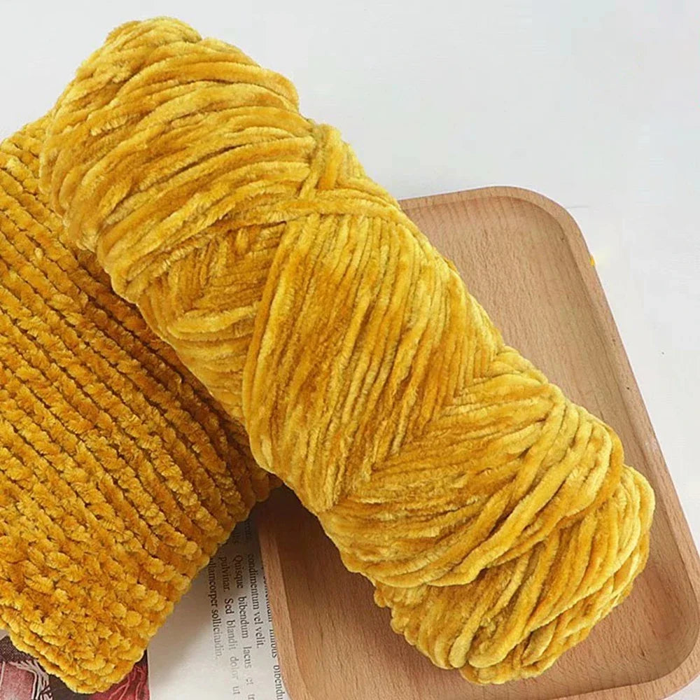 95g Chenille Soft Velvet Yarn For Crochet