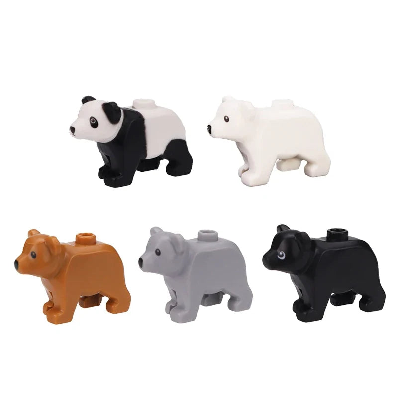 Farm Zoo Animal Building Blocks Educational Set