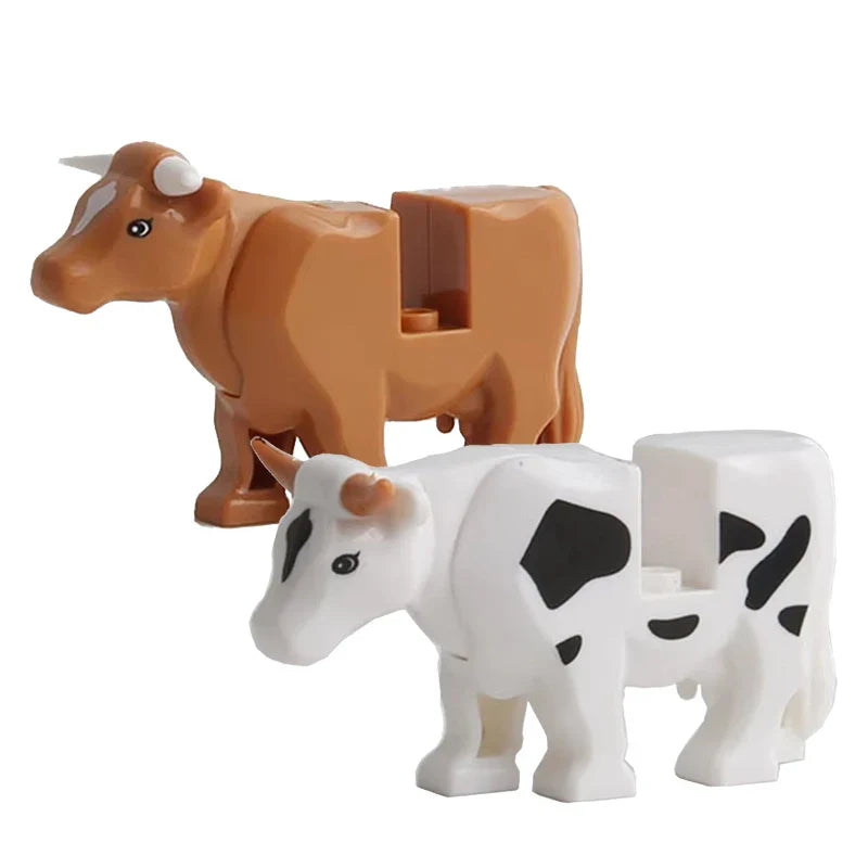 Farm Zoo Animal Building Blocks Educational Set