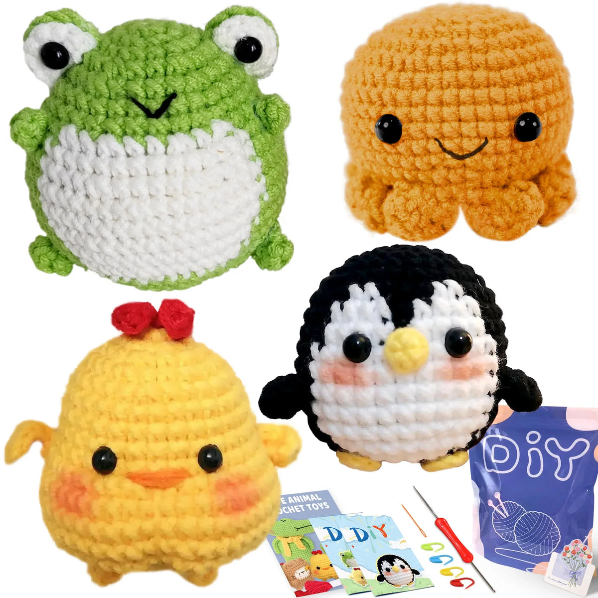 Animal Series Crochet Kit For Beginners Step-By-Step