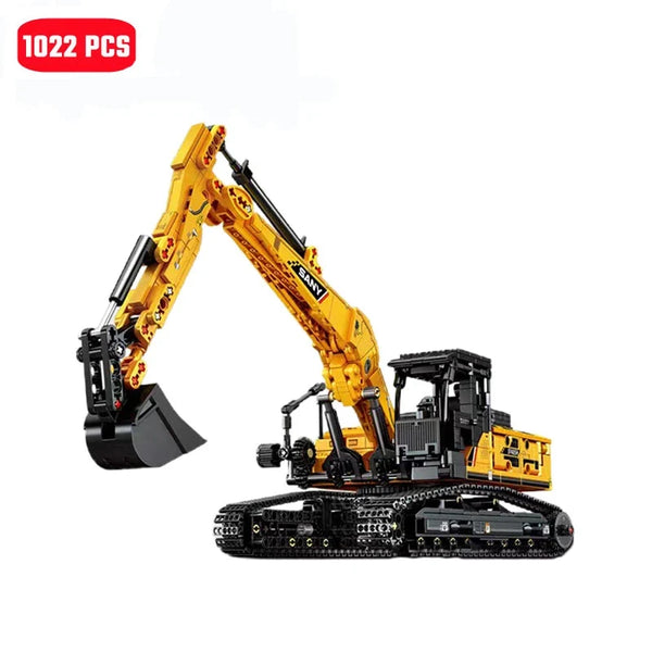 1022-Piece Excavator Construction Building Set