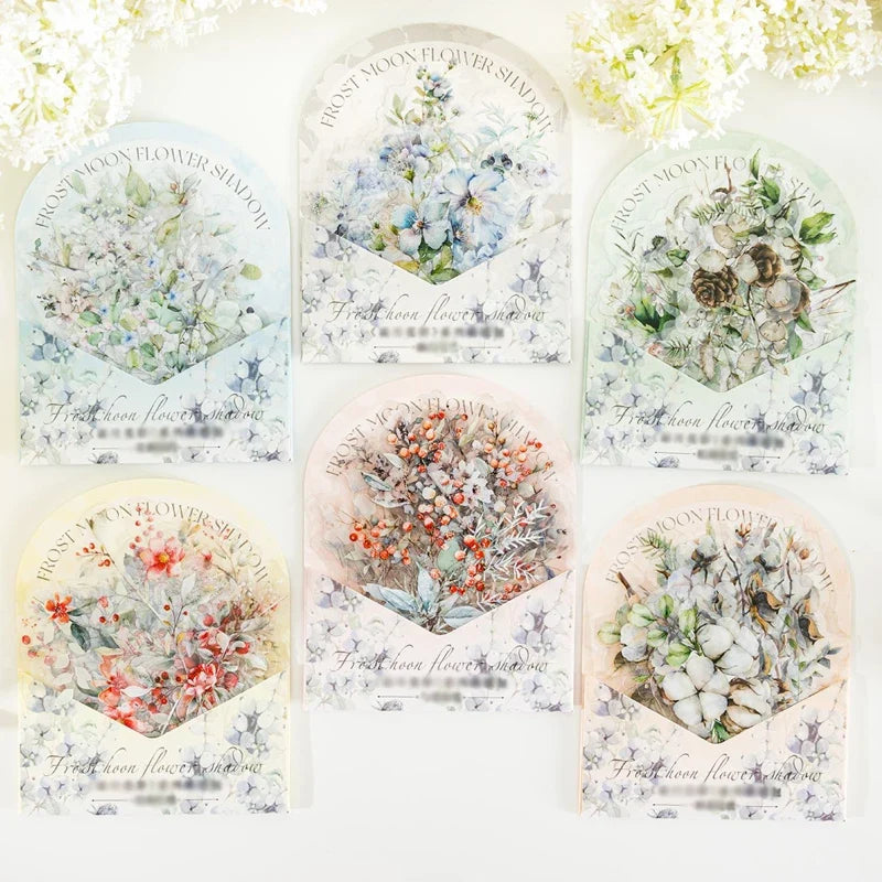 20-Piece Plant Themed DIY Decorative Scrapbook Stickers