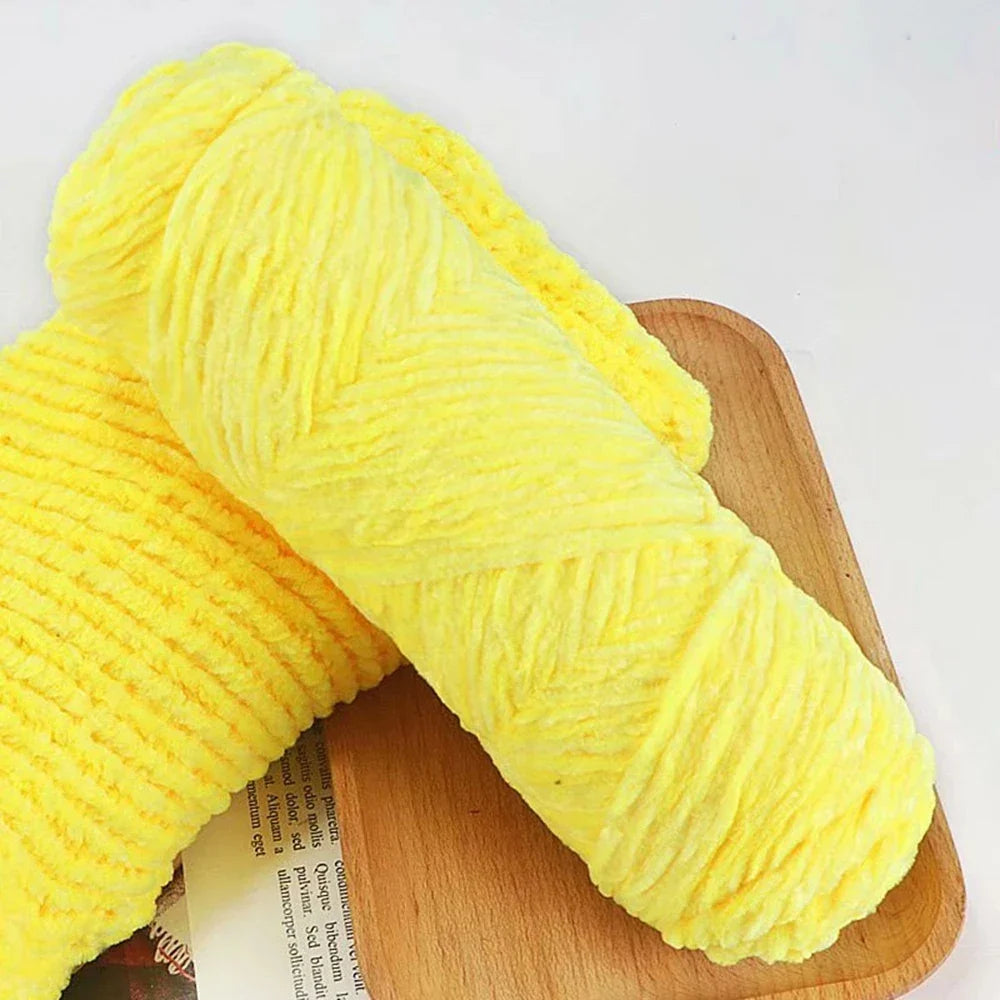 95g Chenille Soft Velvet Yarn For Crochet