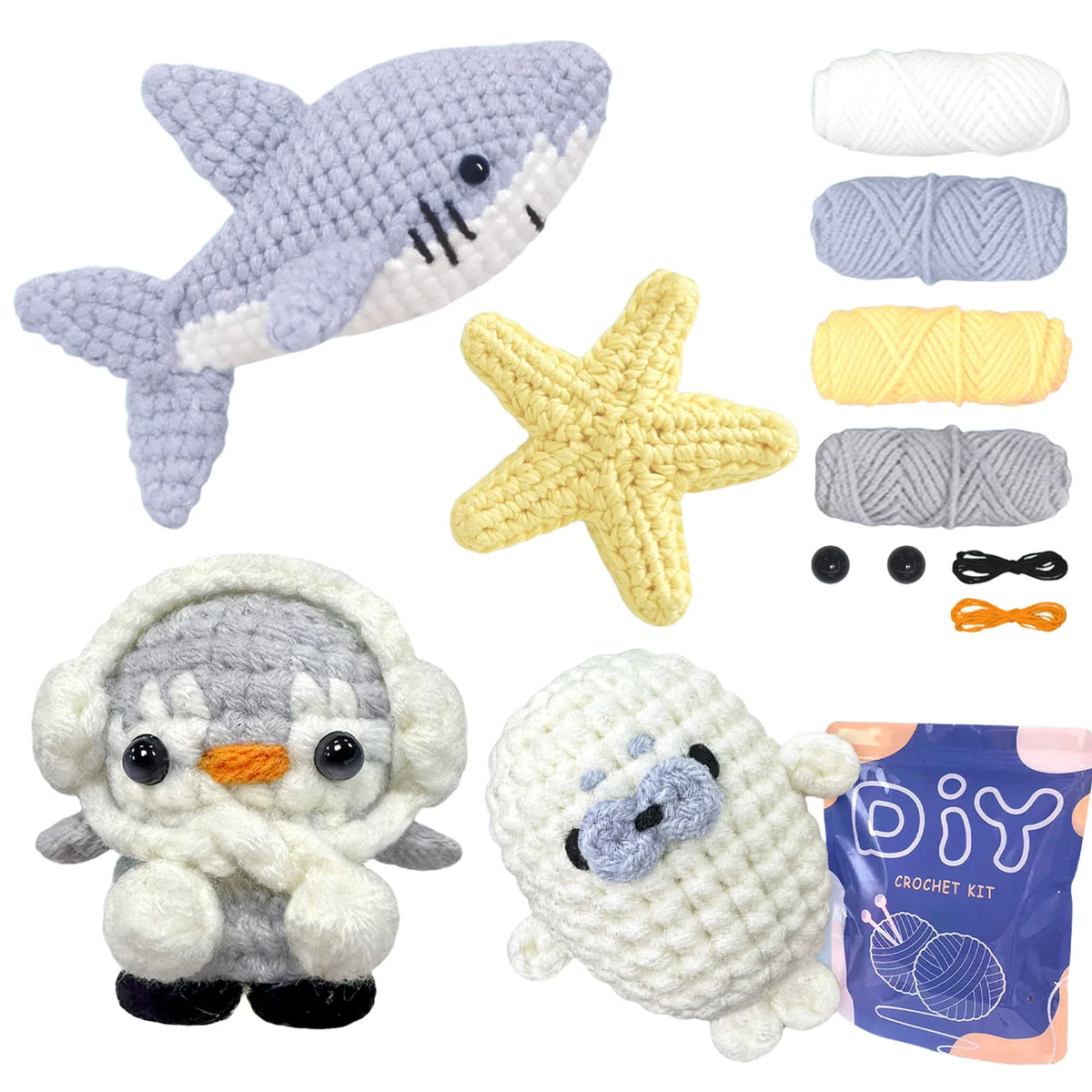 Animal Series Crochet Kit For Beginners Step-By-Step