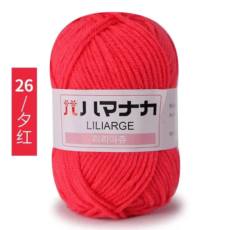 Soft Cotton Velvet Baby Knitting Crochet Yarn
