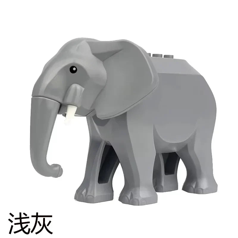 Farm Zoo Animal Building Blocks Educational Set