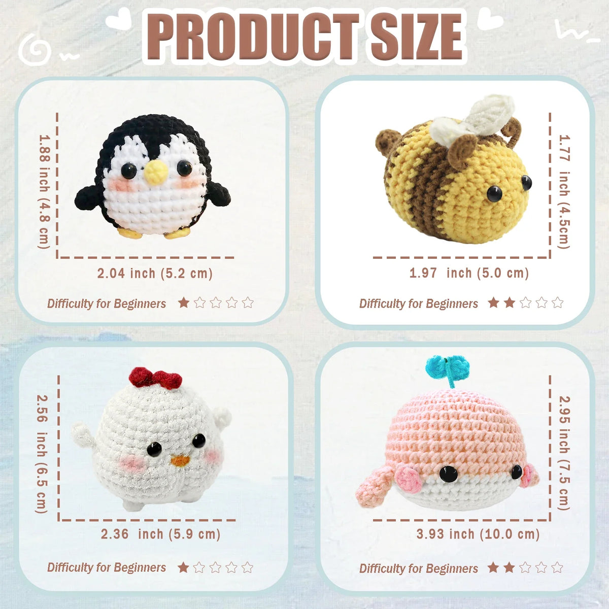 Animal Series Crochet Kit For Beginners Step-By-Step