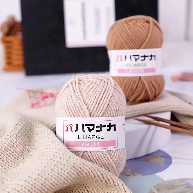 Soft Cotton Velvet Baby Knitting Crochet Yarn