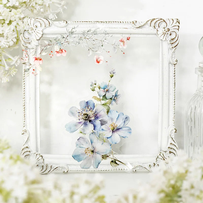 20-Piece Plant Themed DIY Decorative Scrapbook Stickers