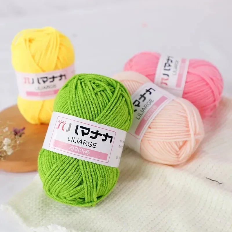 Soft Cotton Velvet Baby Knitting Crochet Yarn